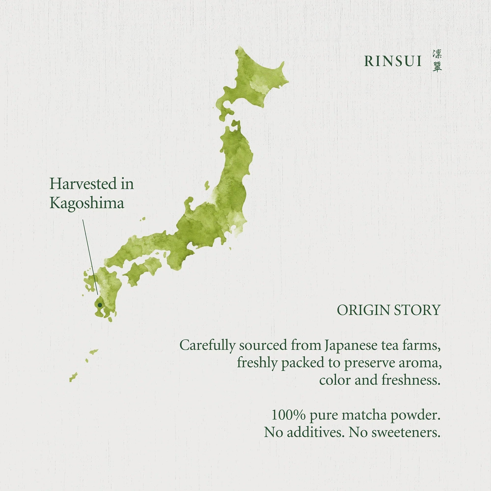 RINSUI Master Collection pure single-origin best japanese ceremonial grade matcha from Kagoshima with smooth velvet texture and deep umami 9