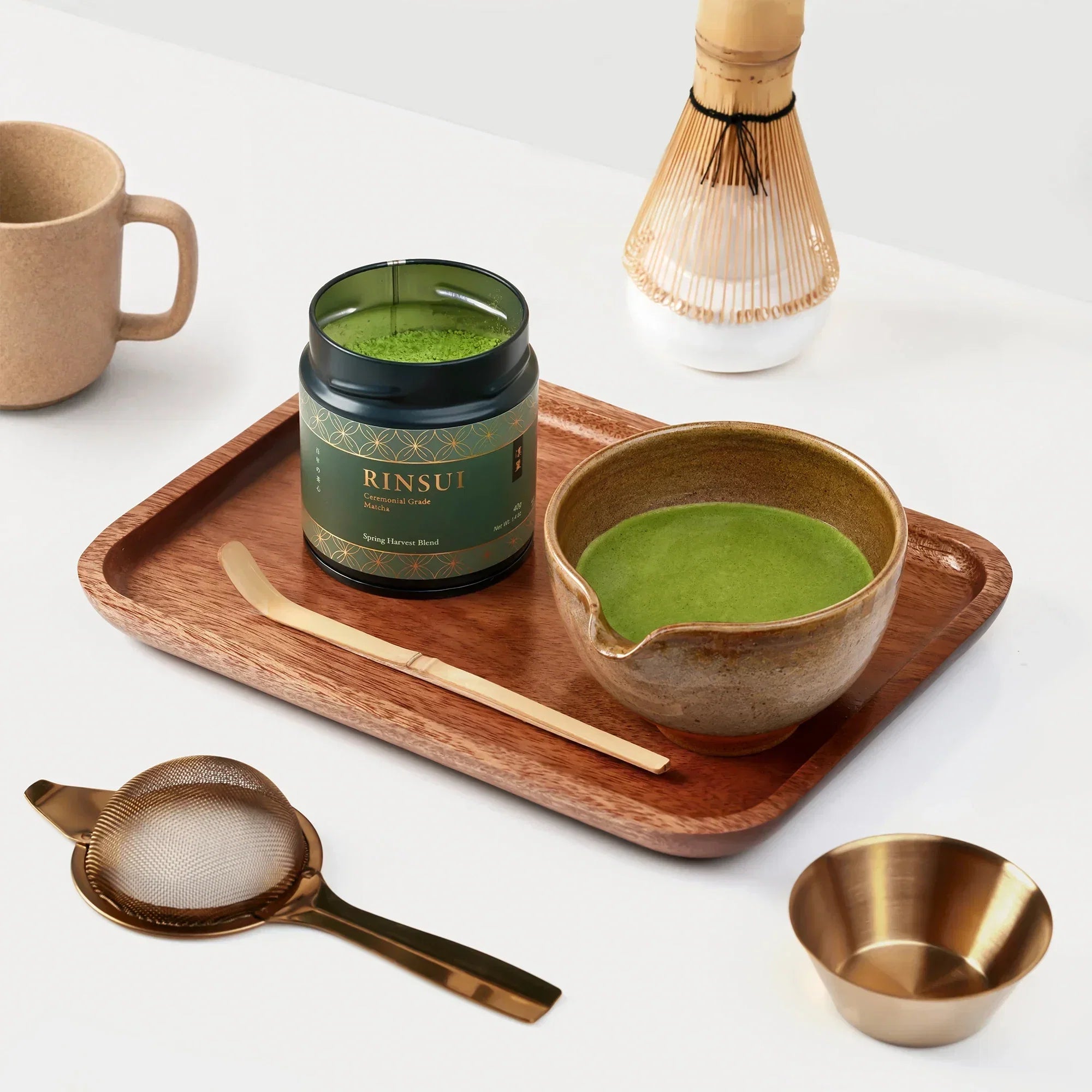 RINSUI Spring Harvest Blend japanese ceremonial grade organic matcha with delicate floral and seaweed notes from Miyazaki first flush spring harvest 5